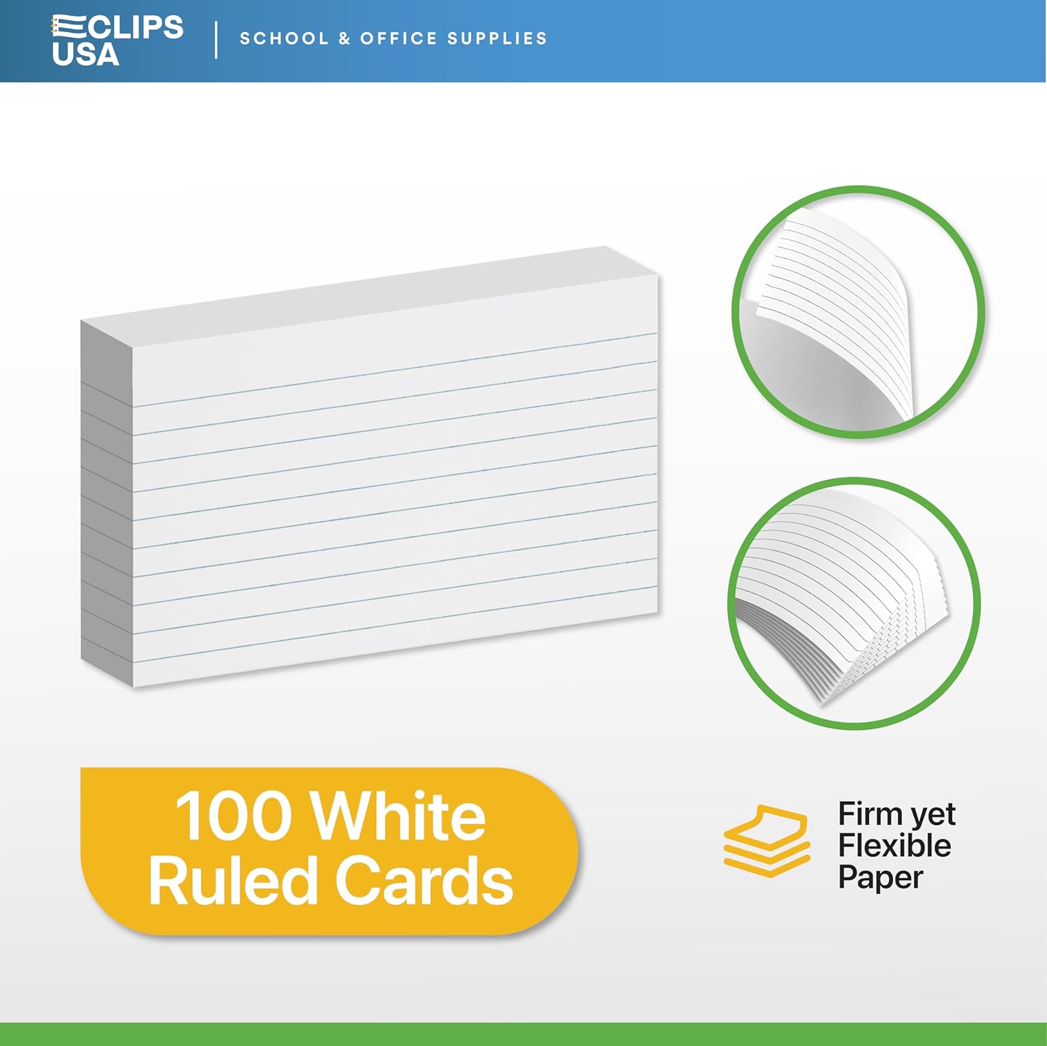 Index Cards Bulk 3x5 (2400 Cards) Flash Cards For Studying Note Cards Flashcards Notecards 100 Per Pack (24 Pack 3X5) - Image 3