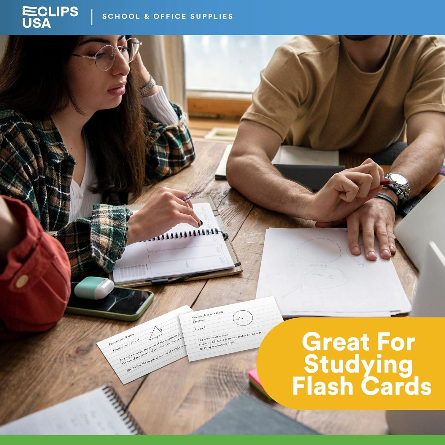 Index Cards Bulk 3x5 (2400 Cards) Flash Cards For Studying Note Cards Flashcards Notecards 100 Per Pack (24 Pack 3X5) - Image 4