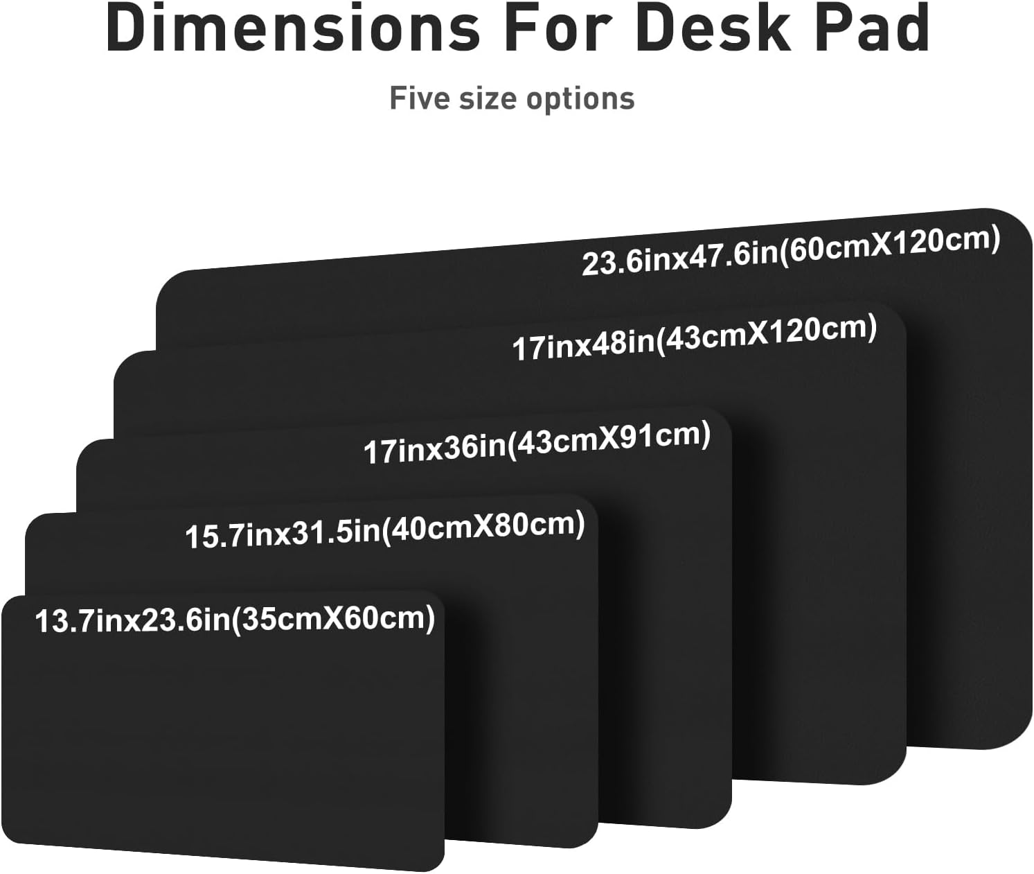 Aothia Leather Desk Pad Protector, Mouse Pad, Office Desk Mat, Non-Slip PU Leather Desk Blotter, Laptop Desk Pad, Waterproof Desk Writing Pad for Office and Home (Black,36" x 17") - Image 7