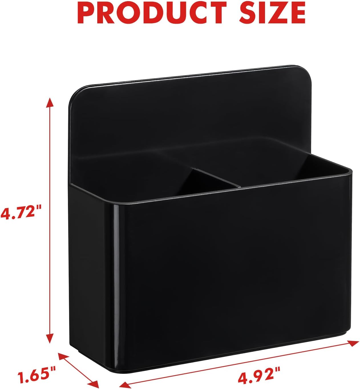 BEYGORM 2 Pack Plastic Magnetic Pen Holder for Refrigerator, Dry Erase Marker Holder for Whiteboard,Magnet School Locker Organizer Accessories, Pencil Cup, Pen Caddy, Classroom Organization(Black) - Image 7